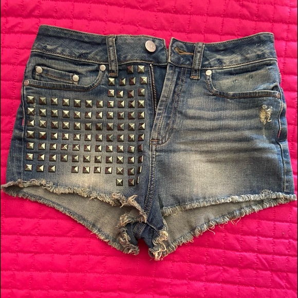 PINK studded cheeky shorts - Picture 1 of 4